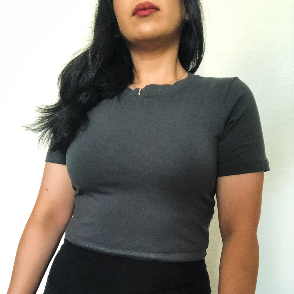 Semi cropped tee
